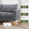 Dyonery 68" Small Loveseat for Bedroom Office Mid Century Modern Loveseat Sofa Couch with Spring Cushion for Livng Room,Solid Wood,Tool-Free Assembly - 3 of 4