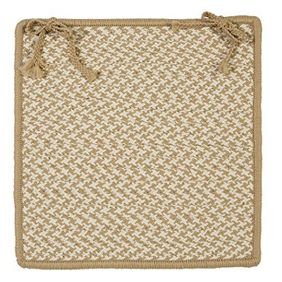 Colonial Mills Outdoor Houndstooth Tweed - Cuban Sand Chair Pad (single)