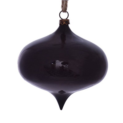 Vickerman Wood Grain Onion Christmas Ornament
