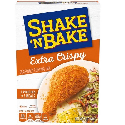 Shake 'N Bake Extra Crispy Seasoned Coating Mix, 2 ct (Pack of 4)