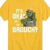Boys' - Sesame Street - Oscar Its Okay To Be Grouchy Short Sleeve Graphic T-Shirt - 2 of 4