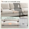 Whisen 130" Modular Sectional Sofa, L-Shape with Folding Table and Dual-Port Charging - 4 of 4