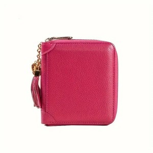 Paaaawaters Womens Coin Purse Credit Zip Leather Card Case RFID Blocking 5.2"*4.5"*0.98" black - 1 of 4