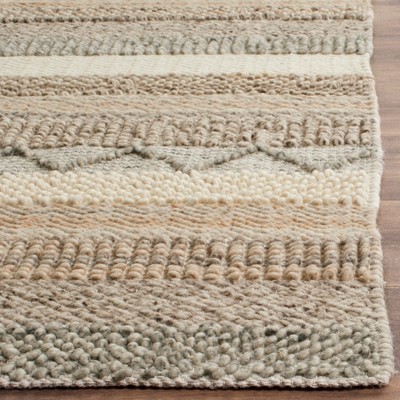 Natura Beige Wool Hand-Tufted Runner Rug 2'3" x 16'