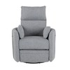 Yinvani Grey Linen Baby Nursing Chair with Two Removable Cushions - 2 of 4