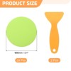Unique Bargains PEVA Self Adhesive Round Bathtub Stickers 24 Pcs with Scrapers 3.1" - 2 of 4