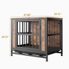 LAOTIES Wooden Dog Crate Furniture,Indoor Kennel,Sliding Doors,Chew-Resistant Frame And Pull-Out Tray - 4 of 4