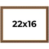 PosterPalooza | Classic Gold Picture Frame - UV Acrylic, Backing Board, Hanging Hardware Included - 2 of 4