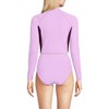 Lands' End Women's Long Sleeve Mock Neck Cropped UPF 50 Sun Protection Rash Guard - 2 of 3