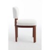 Dining Chairs Set of 2, Modern Fabric Upholstered Dining Room & Kitchen Chairs,  Armless Side Dinner Set for Kitchen Living Room - 4 of 4