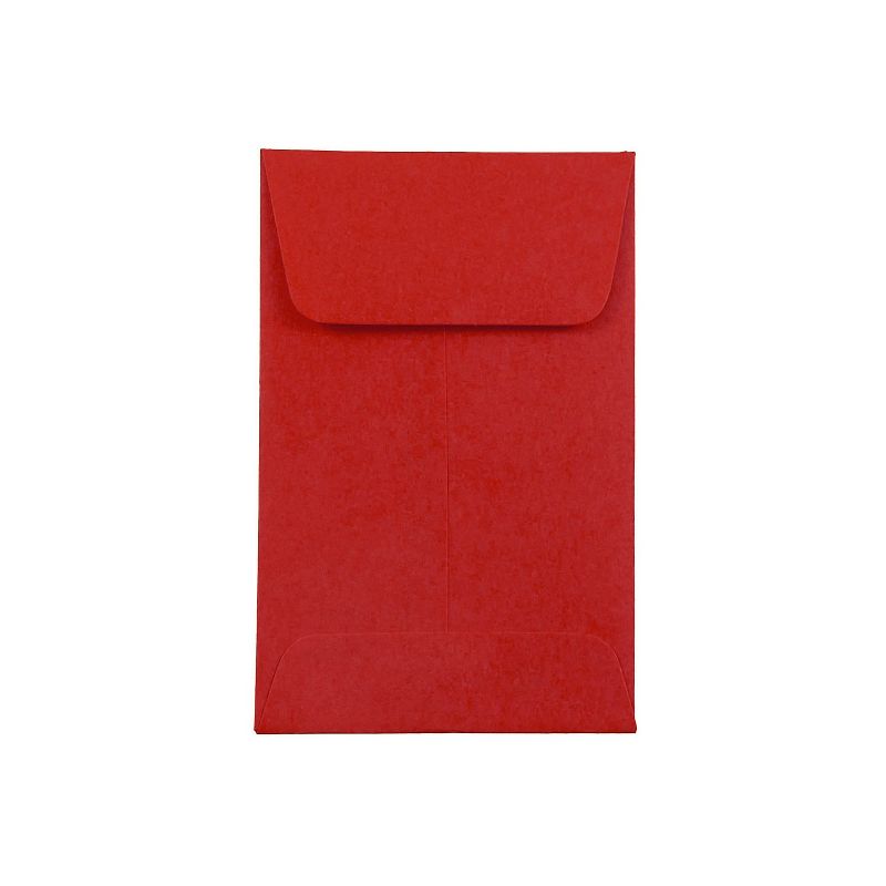 JAM Paper #1 Coin Business Colored Envelopes 2.25 x 3.5 Red Recycled 356730632, 1 of 5