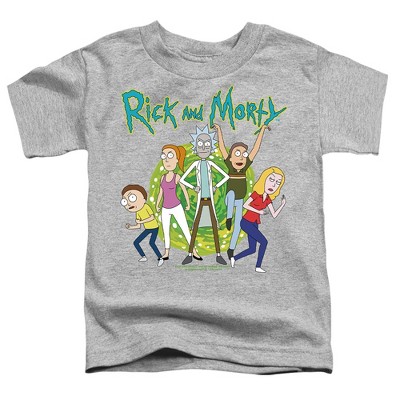 Toddler Boys' Rick And Morty Family Fights Together T Shirt