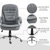 High Back Executive Office Chair with Adjustable Height and Lumbar Support, Swivel Rolling Desk Chair for Home Office-3irtyhousy - 3 of 4