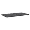 vidaXL Indoor/Outdoor Bench Cushions 2 pcs, Non-slip, Water-Repellent, Anthracite 78.7"x19.7"x2.8" - 4 of 4