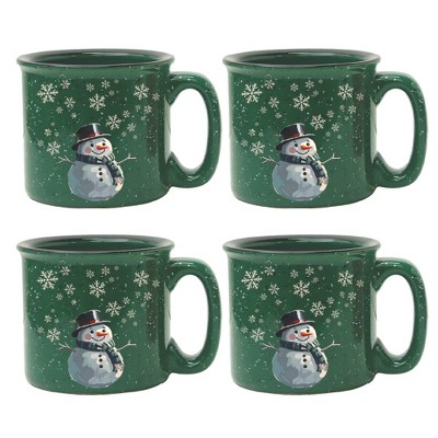 Courtside Market Snowman-Snow Cozy Mug 4 Piece Set