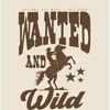 Cowboy "Wanted And Wild" Adult Crew Neck Short Sleeve Tee - 2 of 2