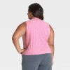 Women's Mock Neck Ribbed Sweater Tank - A New Day™ - 2 of 3