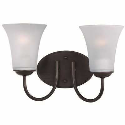 Maxim Lighting Logan 2 - Light Vanity in  Oil Rubbed Bronze