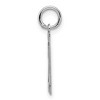 Black Bow Jewelry Sterling Silver, Athletic Collection, Small Polished Number 24 Pendant - 2 of 4