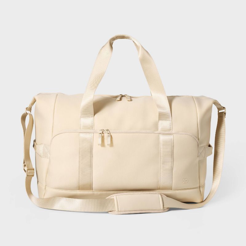 Faux Neoprene Weekender Bag - All In Motion™ Cream