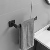 BWE 4-Piece Bath Hardware Set with Towel Bar Hand Towel Holder Toilet Paper Holder Towel Hook Square - 4 of 4