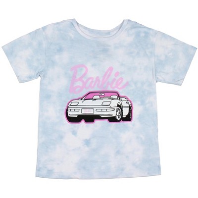 Mattel Girl's Barbie Convertible Tie-Dye Kids Short Sleeve T-Shirt