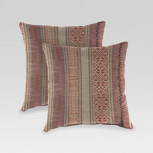 2pk Outdoor Pillow Set - Jordan Manufacturing - 1 of 3