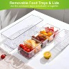 LunaLulinlk Ice Chilled Condiment Caddy Serving Tray Container Bar Garnish Holder Salad Platter Server Food Storage - 2 of 4
