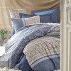 Sussexhome Soil Collection Duvet Cover Set, 100% High Quality Cotton Set, 1 Duvet Cover, 1 Fitted Sheet and 2 Pillowcases - 2 of 4