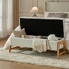 Nana Storage Bench With Solid Wood Legs | ARTFUL LIVING DESIGN - 3 of 4