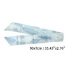 Unique Bargains Women's Vintage Lotus Leaf Headband Blue 1 Pc - 4 of 4