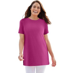 Woman Within Perfect Crewneck Tunic - 1 of 4