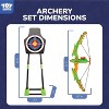 Kids Bow and Arrow Set for Ages 8-12, Archery Toy with Target & Arrows for Outdoor Play - 3 of 4