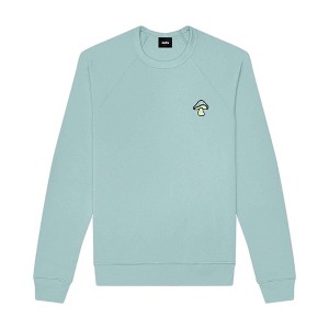 Dalix Mushroom (Glow in the Dark) Embroidered Fleece Sweatshirt Pullover Mens - 1 of 4
