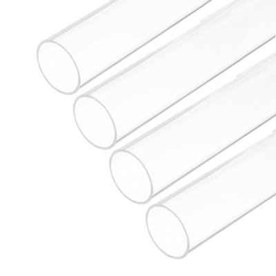 Unique Bargains Lamp Lantern Water Cooling System Acrylic Round Tubes 4 Pcs 10"