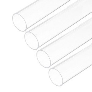Unique Bargains Lamp Lantern Water Cooling System Acrylic Round Tubes 4 Pcs 10" - 1 of 4