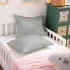 2 Pack 500 Thread Count Cotton Envelope Toddler Pillowcases, Ultra Soft Travel Pillow Cases - NTBAY - 3 of 4