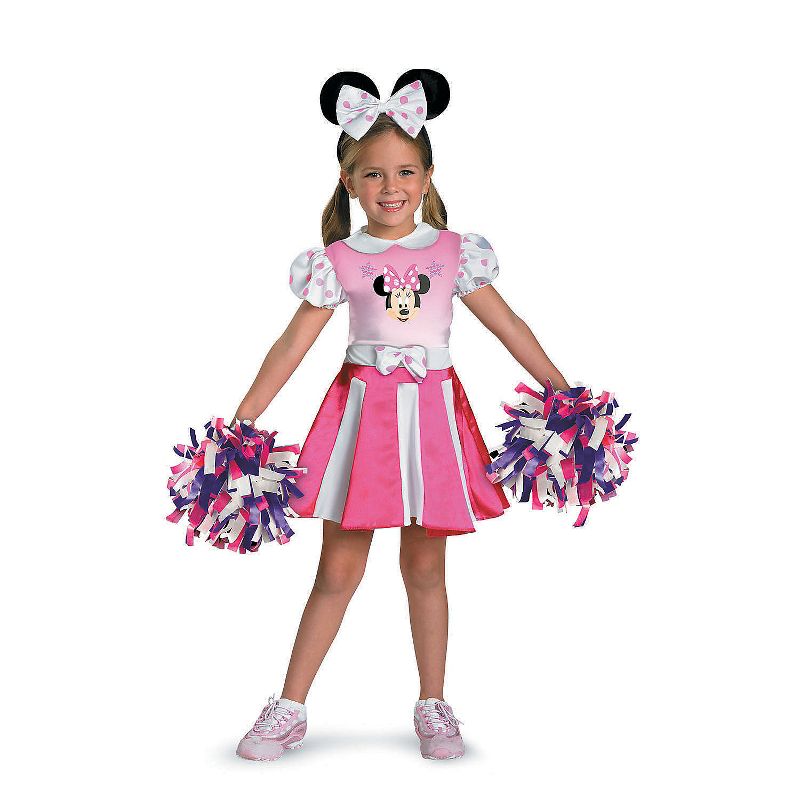 Disguise Girls' Minnie Mouse Cheerleader Costume, 1 of 2