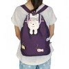 Slickblue Cute Canvas Backpack, Machine Washable, Artistic Print, Comfortable Daypack, 14x13x5.8in - 4 of 4