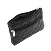 Unique Bargains Argyle Two Zippers Coin Purse Wallet 1 Pc - 3 of 4
