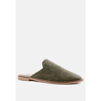 Lia Handcrafted Canvas Mules