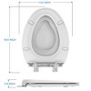 Round Toilet Seat with Toddler Seat Built in, Potty Training Toilet Seat Round Fits Both Adult and Child, with Slow Close and Magnets - 2 of 4