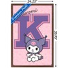 Trends International Hello Kitty and Friends: 24 College Letter - Kuromi Framed Wall Poster Prints - 3 of 4