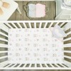 Everyday Kids 2-Pack Pack 'n Play Sheets, 100% Cotton, Owls/Hearts & Pink, Soft Fitted Sheets for Portable Crib or Mini Crib - 4 of 4