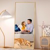 FURNIinspire Full Length Mirrors Floor Standing Body Mirror, Large Rectangle Mirror Long Dressing Mirror for Bedroom, Gold, 18"*58" - 2 of 4