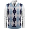 COOFANDY Men's Sleeveless V Neck Pullover Sweater Slim Fit Casual Argyle Sweater Vest - 3 of 4