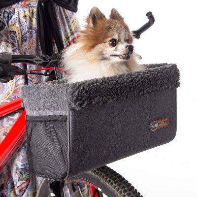 Large Gray Soft Sided Bike Carrier for Pets