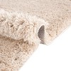 LunaLulinlk Cream Super Soft Polyester Shag Area Rug - 2 of 4