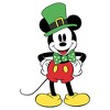 Girl's Mickey & Friends Leprechaun Pose Crop T-Shirt - 2 of 3