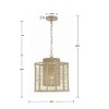 Crystorama Lighting Jayna 1 - Light Pendant in  Burnished Silver - 3 of 4